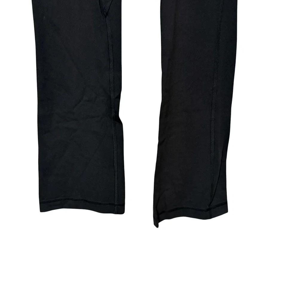 Lululemon Groove Super High Rise Flared Pant Nulu Black LW5FCHS Womens Size 2
